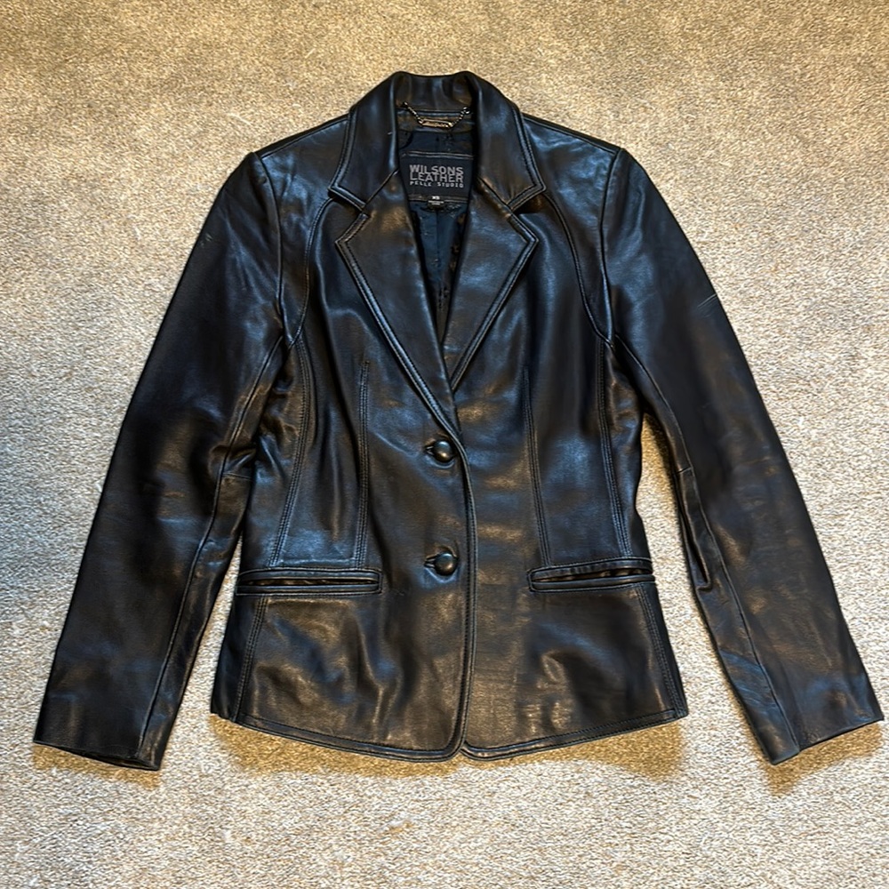 Wilson Leather Pelle Studio Black Jacket